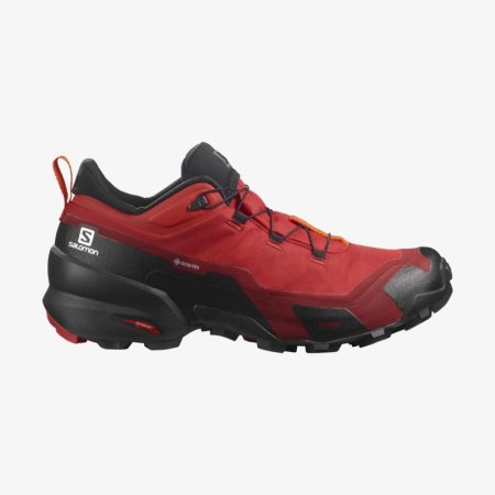 Salomon CROSS HIKE GORE-TEX Mens Hiking Shoes Red UK CNIS